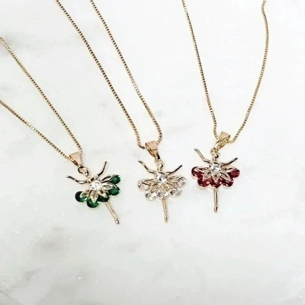 BALLET necklace | Gold plated | Dainty Necklace - Picture 6 of 9